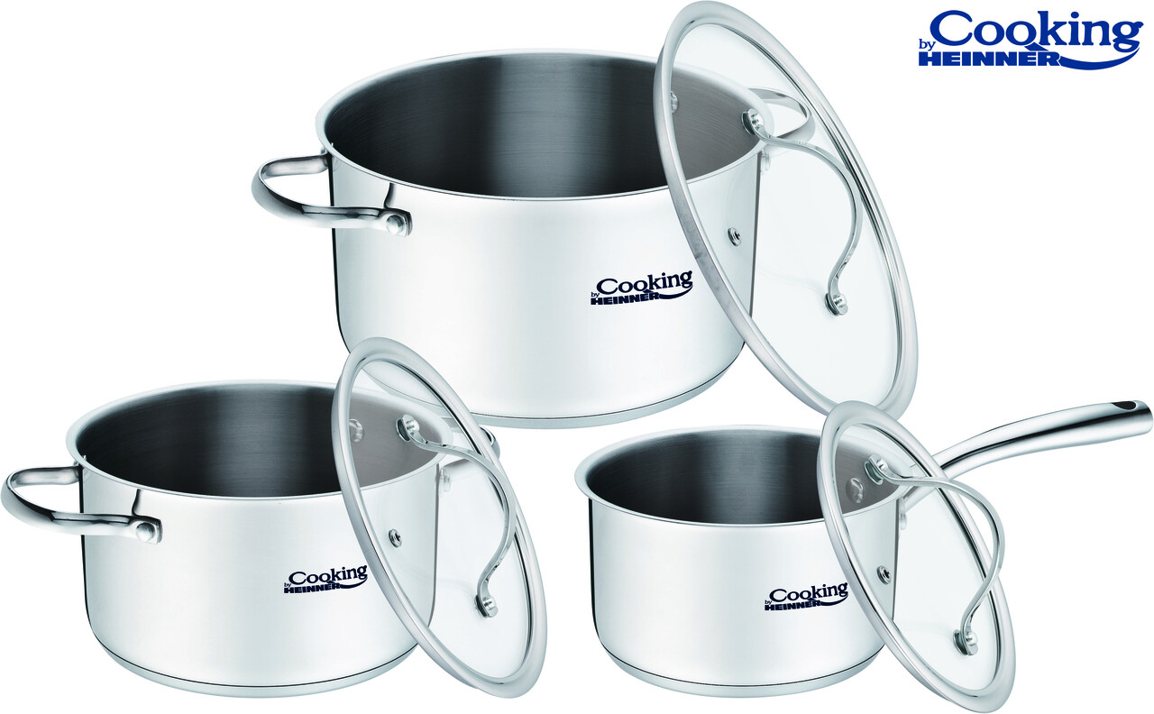 Set de gatit Anna, Cooking by Heinner, 6 piese, inox - imagine 6